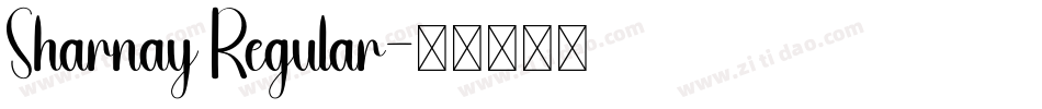 Sharnay Regular字体转换